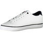 Eco-conscious White Sneakers with Logo Detail