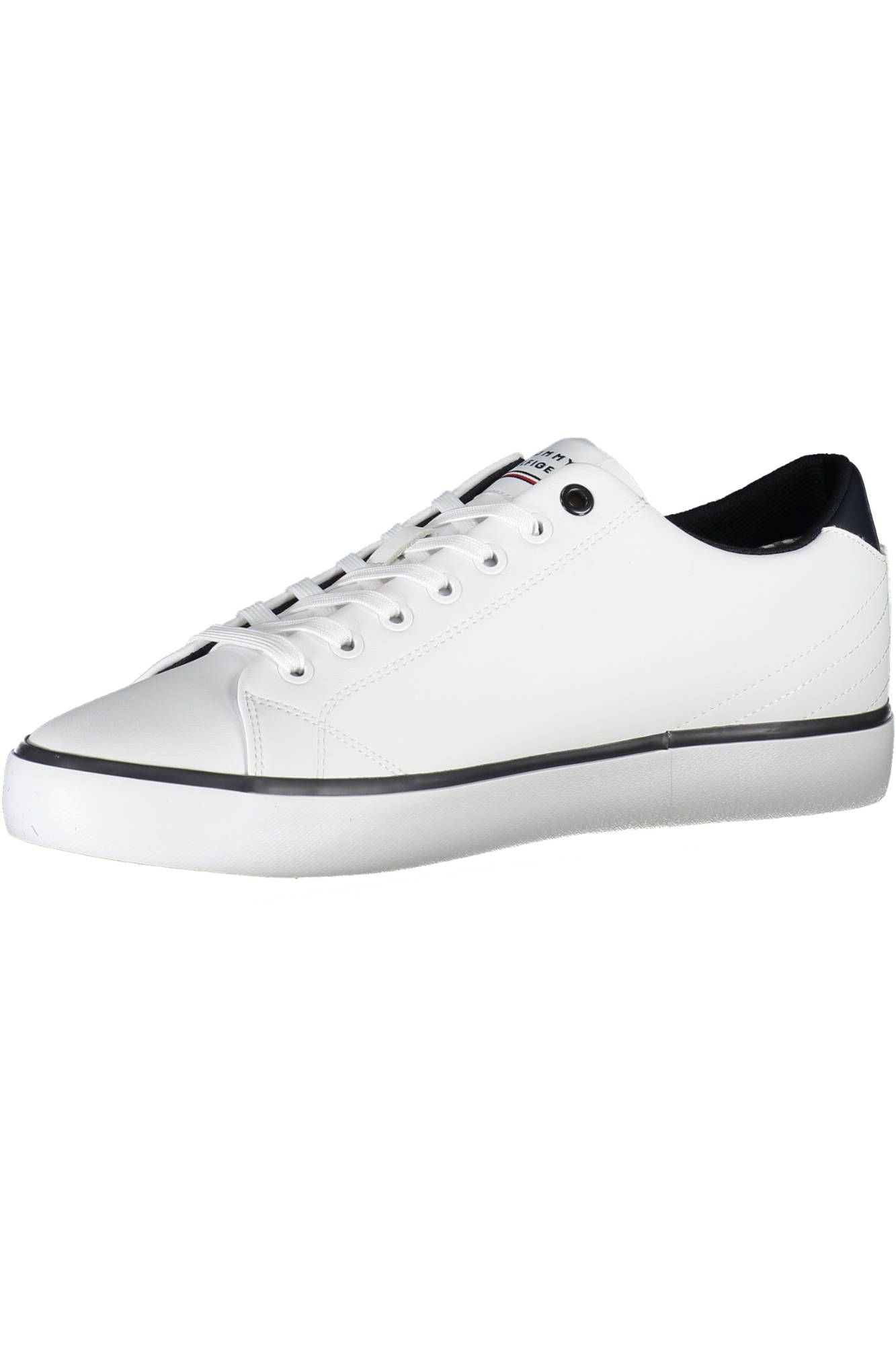 Eco-conscious White Sneakers with Logo Detail