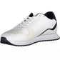 Eco-Conscious White Sneakers with Logo Detail