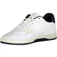 Chic White Contrasts Laced Sports Sneakers