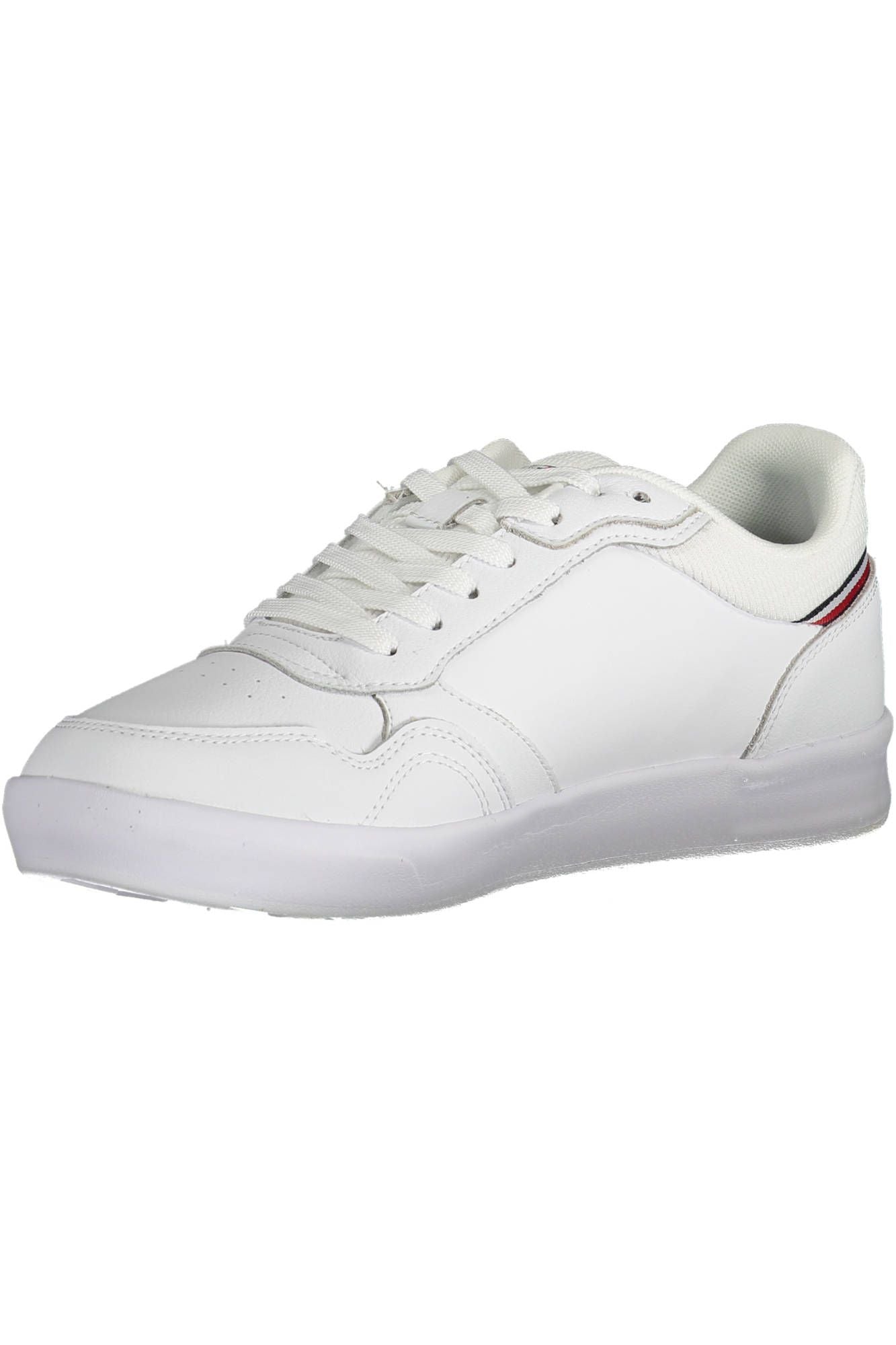 Eco-Conscious White Sneakers with Logo Detail