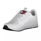 Sleek White Lace-Up Sneakers with Logo Detail