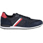 Sleek Blue Lace-Up Sports Sneakers
