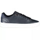 Eco-Conscious Blue Sneakers with Logo Accent