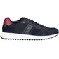 Eco-Conscious Blue Sneakers with Logo Accent