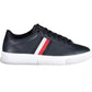 Sleek Blue Sneakers with Iconic Contrast Detail