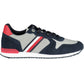 Eco-Chic Blue Lace-Up Sports Sneakers