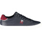 Sleek Blue Lace-Up Athletic Sneakers