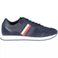 Eco-Conscious Blue Sneakers with Logo Detailing