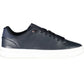 Eco-Friendly Blue Sneakers with Logo Accent