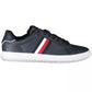 Bold Blue Lace-Up Sneakers with Contrast Accents