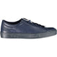 Sleek Blue Lace-Up Sports Sneakers