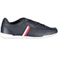 Blue Contrast Lace-Up Sports Sneakers