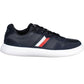 Sleek Blue Lace-Up Sports Sneakers
