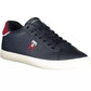 Eco-Conscious Blue Sneakers with Embroidery Detail