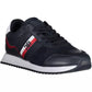 Eco-Conscious Blue Sneakers with Logo Accent