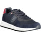 Eco-Conscious Blue Sneakers with Logo Accent