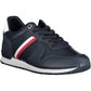 Eco-Conscious Blue Sneakers with Contrasting Accents