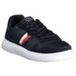 Sleek Blue Lace-Up Sports Sneakers