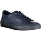 Sleek Blue Lace-Up Sports Sneakers