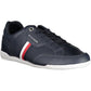 Blue Contrast Lace-Up Sports Sneakers
