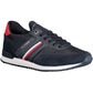 Eco-Conscious Blue Sneakers with Logo Accent