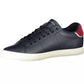 Eco-Conscious Blue Sneakers with Embroidery Detail