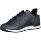 Eco-Conscious Blue Sneakers with Contrasting Accents