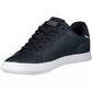 Bold Blue Lace-Up Sneakers with Contrast Accents