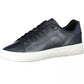 Eco-Conscious Blue Sneakers with Logo Accent
