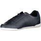 Blue Contrast Lace-Up Sports Sneakers