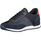 Eco-Conscious Blue Sneakers with Logo Accent