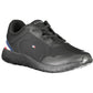 Elevated Black Sports Sneakers with Logo Detail