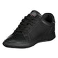 Sleek Black Lace-Up Sneakers with Contrast Details