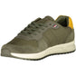Eco-Conscious Green Sneakers With Logo Detail