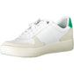 Sleek Green Lace-Up Sports Sneakers