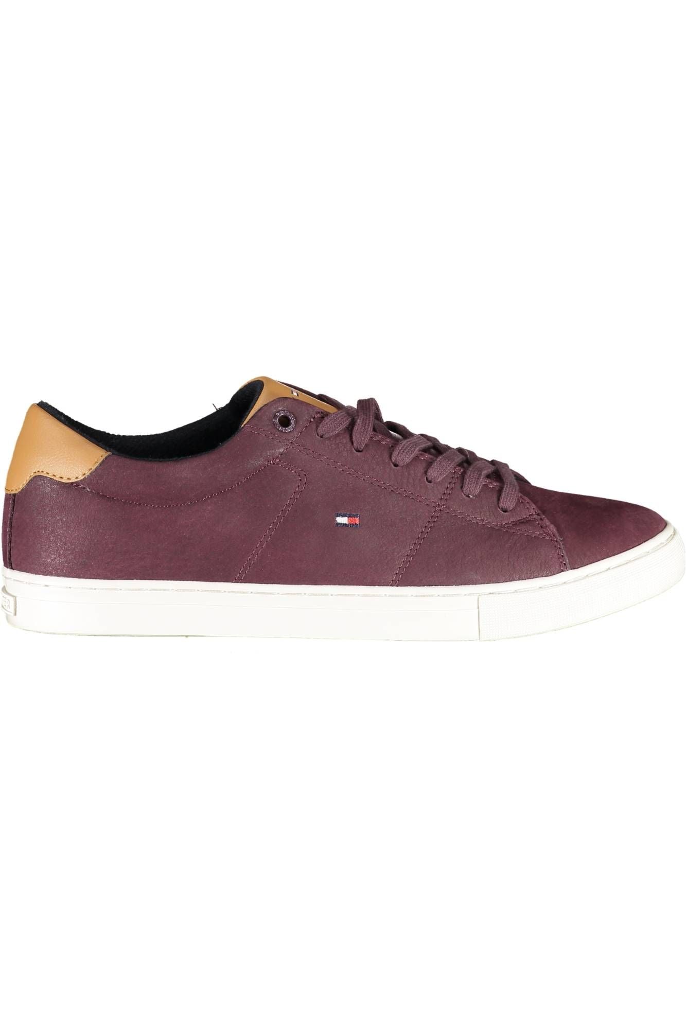 Sleek Purple Lace-Up Sports Sneakers