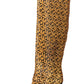 Chic Beige High Boots with Contrast Details
