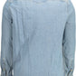 Elegant Light Blue Organic Cotton Shirt