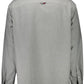 Elegant Gray Italian Collar Cotton Shirt