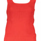 Elegant Pink Tank Top with Contrasting Logo