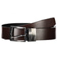 Reversible Leather Belt in Black/Brown