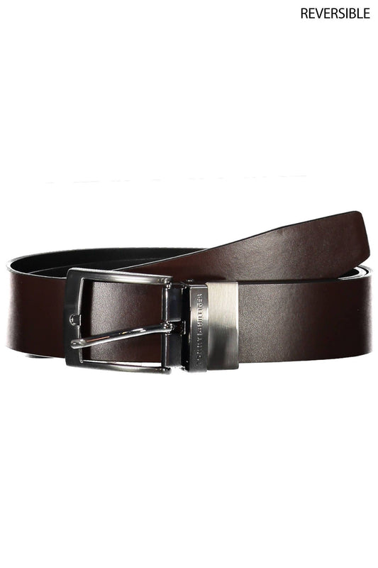 Reversible Leather Belt in Black/Brown