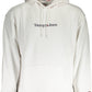 Classic White Hooded Sweatshirt with Logo Embroidery