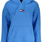 Chic Light Blue Hooded Sweatshirt