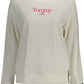 Elegant White Cotton Sweatshirt with Logo