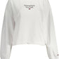 Chic White Embroidered Logo Sweatshirt