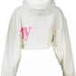 Chic Cropped Hoodie with Timeless Logo