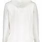 Chic White Hooded Sweatshirt with Embroidery
