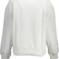 Chic White Embroidered Logo Sweatshirt